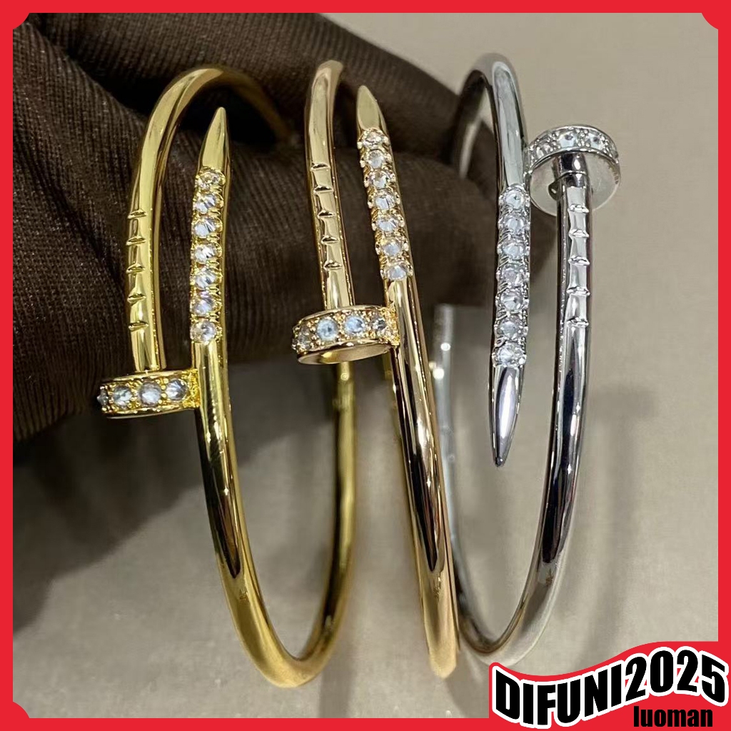 สร้อยข้อมือหรูหรา 7PCS คนรักเล็บเพชรสimulated diamond