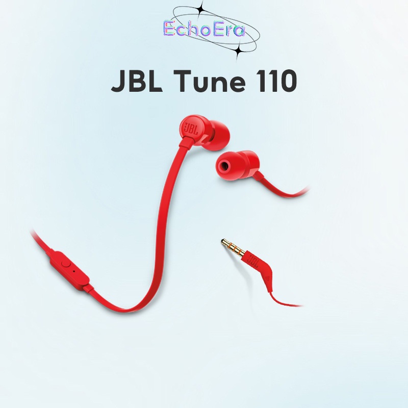 JBL Tune 110 หูฟังอินเอียร์ ไมโครโฟนในตัว JBL Pure Bass Sound
