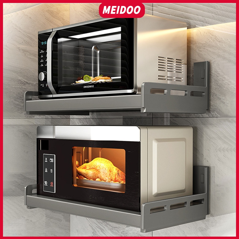 MEIDOO รองรับเตาอบไมโครเวฟในครัวทําจากอลูมิเนียมความจุรับน้ําหนักที่แข็งแกร่งความจุขนาดใหญ่