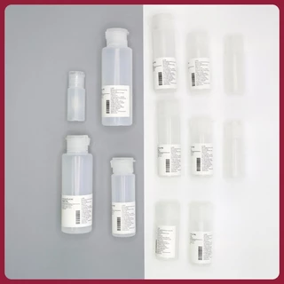 พร้อมส่ง+COD✅ ขวดรีฟิลใส่ของเหลวแบบพกพา [ฝาพับ] สีขาวขุ่น (30/50/100ML) ไม่รั่วซึม พร้อมสติ๊กเกอร์ฉลาก