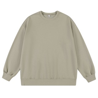 เสื้อสเวตเตอร์คอกลมทรงหลวมลําลองสําหรับผู้ชาย 7 สีใส่สบาย