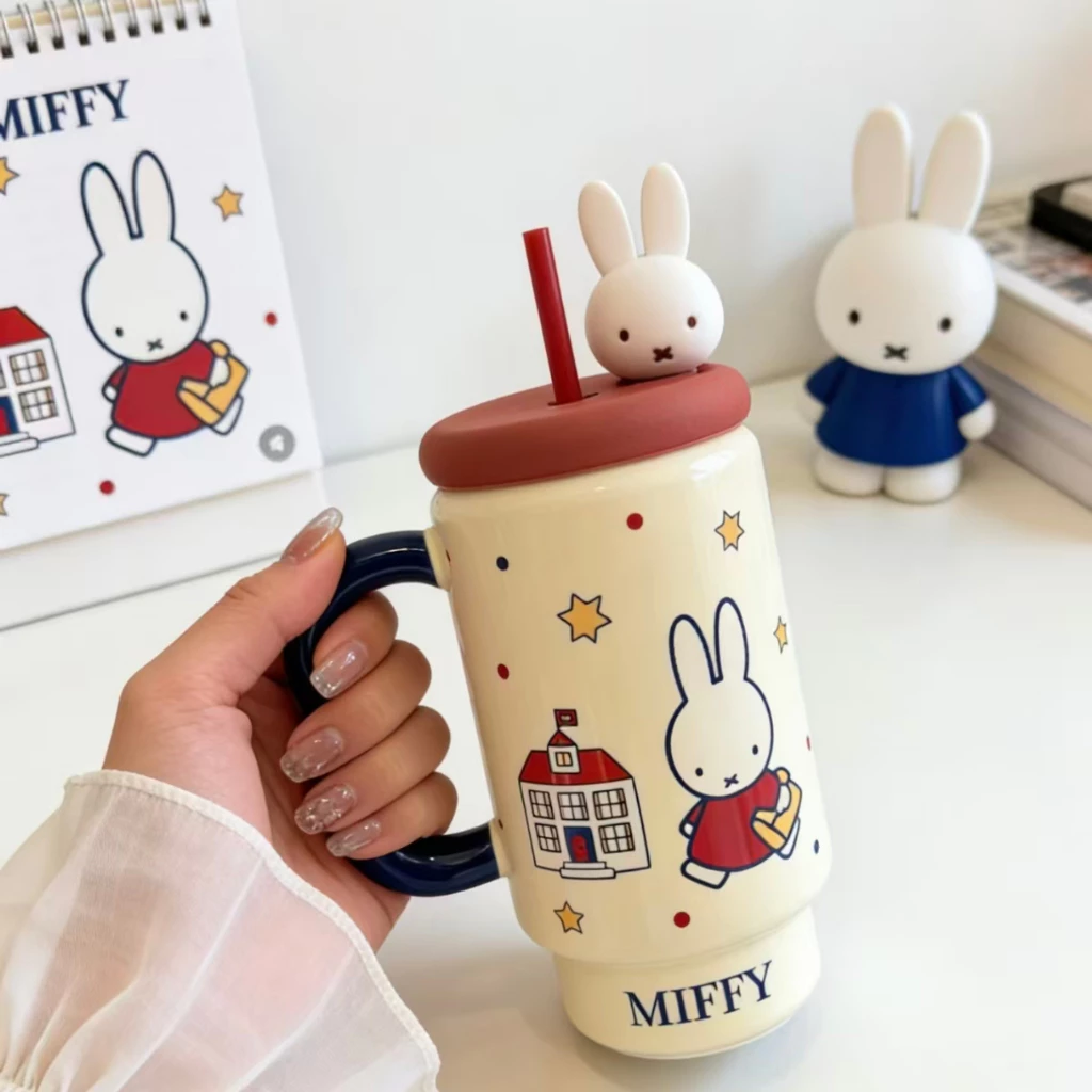 ส่งจากไทย🚚Miffy แก้วกาแฟ มัทฉะ ถ้วยมัทฉะ แก้วน้ำ แก้วการ์ตูน ตกแต่งคาเฟ่ ถ้วยเซรามิก ริเริ่มความคิด thumbnail 10