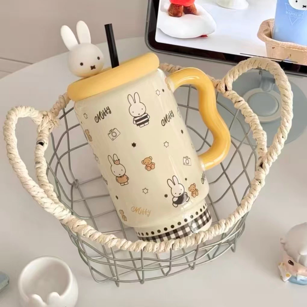 ส่งจากไทย🚚Miffy แก้วกาแฟ มัทฉะ ถ้วยมัทฉะ แก้วน้ำ แก้วการ์ตูน ตกแต่งคาเฟ่ ถ้วยเซรามิก ริเริ่มความคิด thumbnail 9