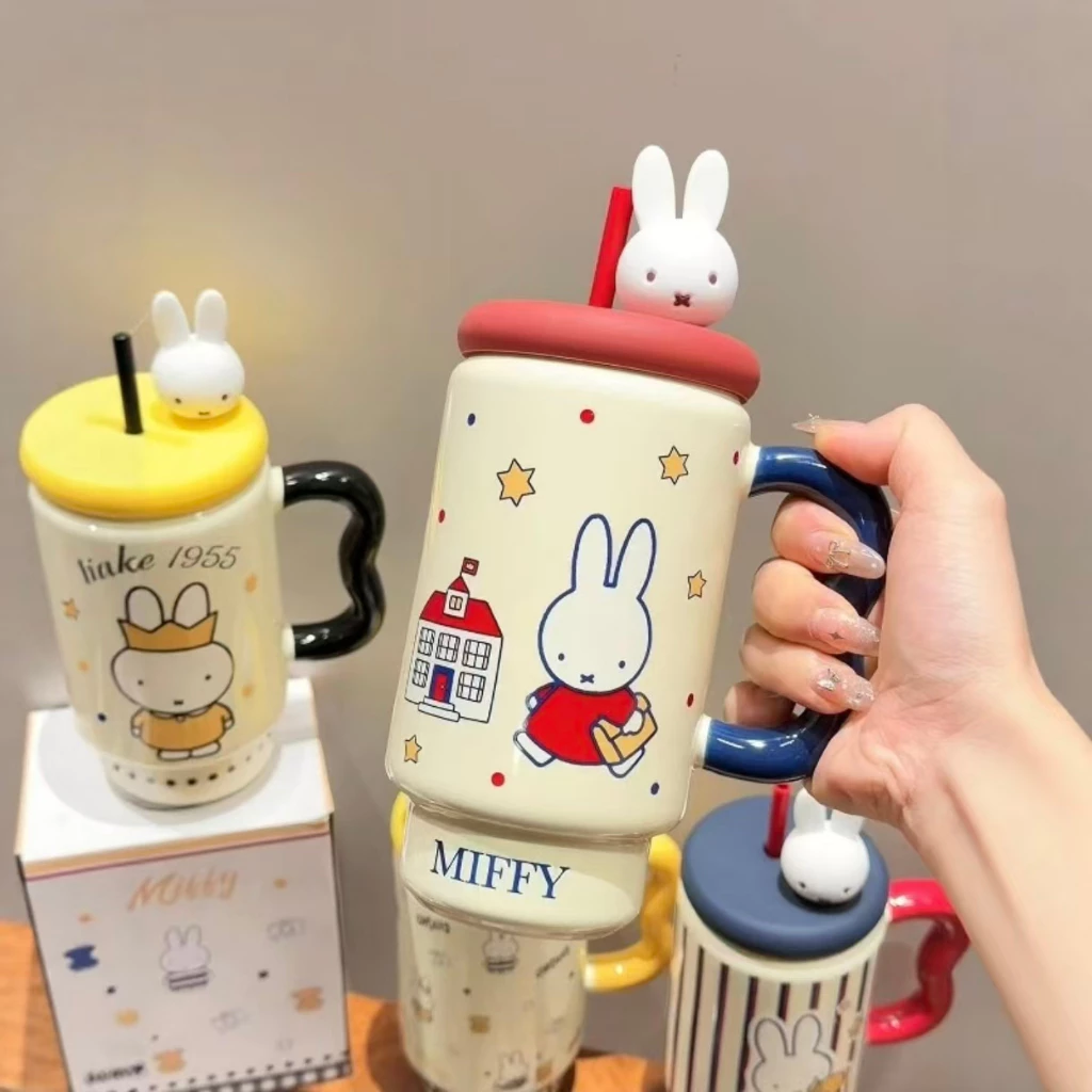 ส่งจากไทย🚚Miffy แก้วกาแฟ มัทฉะ ถ้วยมัทฉะ แก้วน้ำ แก้วการ์ตูน ตกแต่งคาเฟ่ ถ้วยเซรามิก ริเริ่มความคิด thumbnail 5