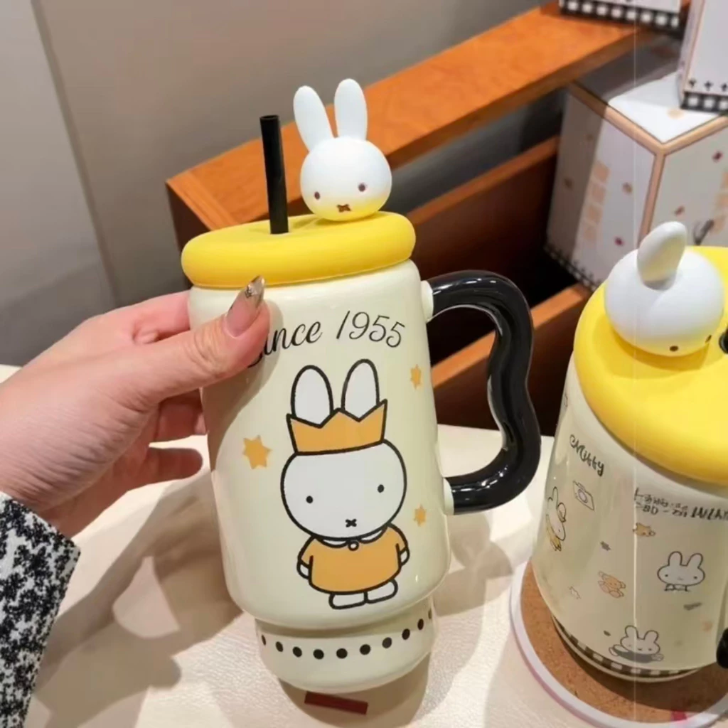 ส่งจากไทย🚚Miffy แก้วกาแฟ มัทฉะ ถ้วยมัทฉะ แก้วน้ำ แก้วการ์ตูน ตกแต่งคาเฟ่ ถ้วยเซรามิก ริเริ่มความคิด thumbnail 7