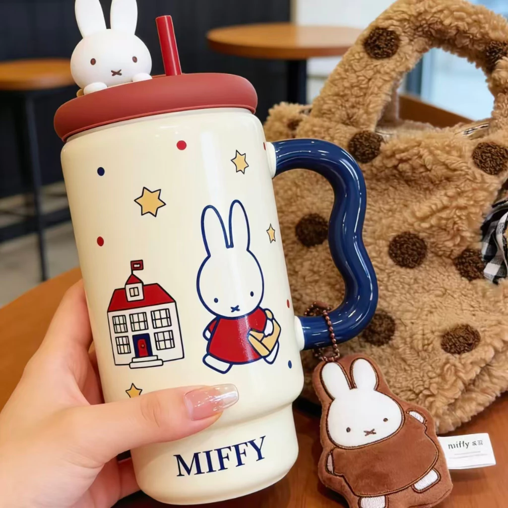 ส่งจากไทย🚚Miffy แก้วกาแฟ มัทฉะ ถ้วยมัทฉะ แก้วน้ำ แก้วการ์ตูน ตกแต่งคาเฟ่ ถ้วยเซรามิก ริเริ่มความคิด thumbnail 6