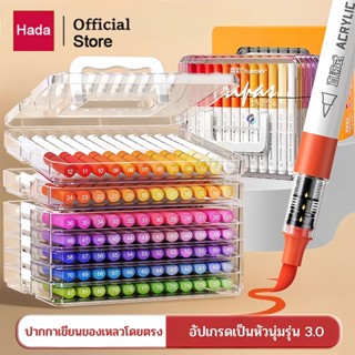 รวม 12/24/36/48/60/84 สี Mark หัวแปรงอะคริลิค Mark ปากกากรณี…