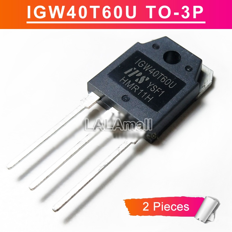 2 ชิ้น IGW40T60U TO-3P 40A/600V IGBT ทรานซิสเตอร์ใหม่เดิม