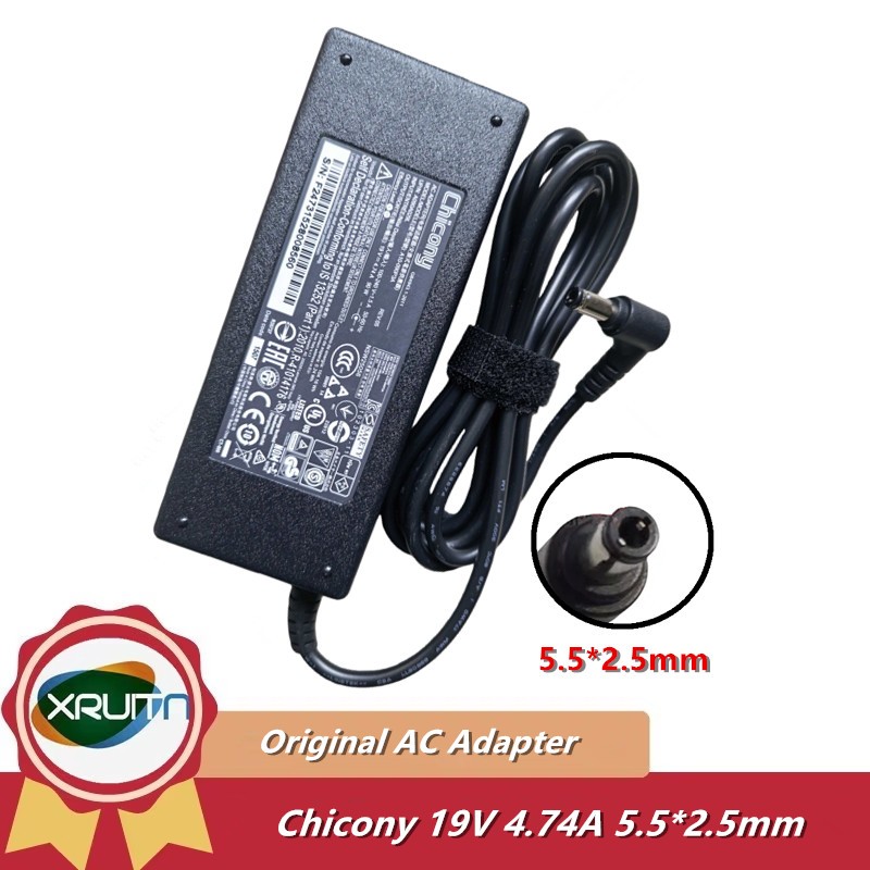 ของแท้ Chicony A10-090P3A 19V 4.74A 90W 5.5x2.5 มม.A16-090P1A อะแดปเตอร์ AC สําหรับ MSI PS42 A15-090