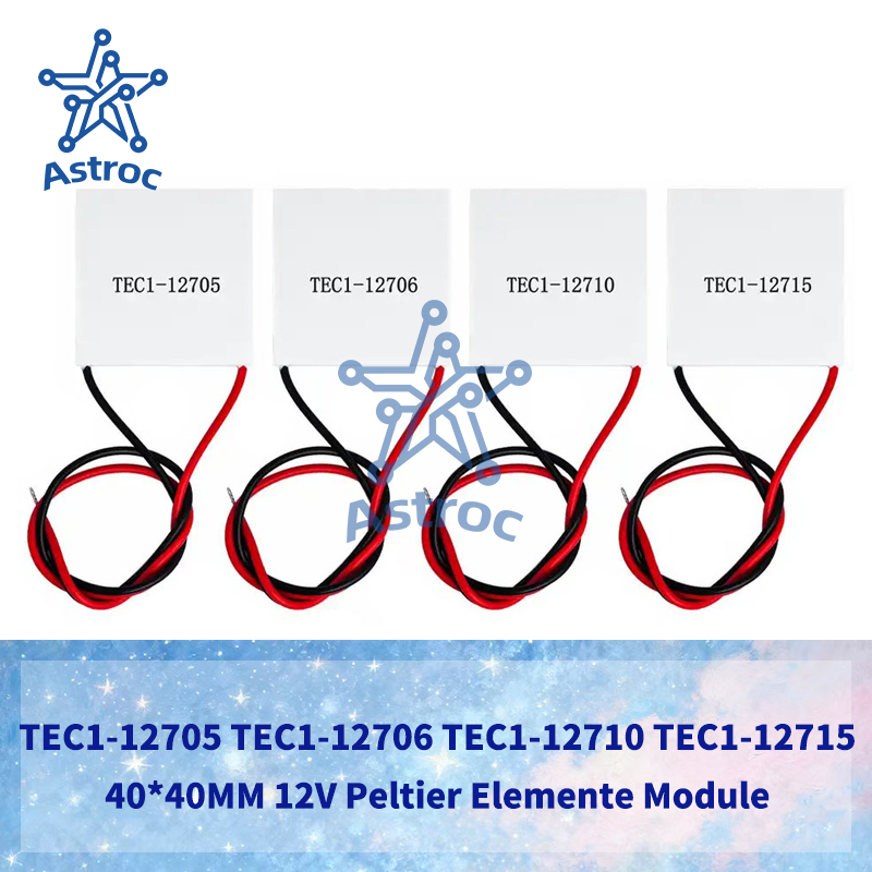 TEC1-12705 Thermoelectric Cooler Peltier TEC1-12706 TEC1-12710 TEC1-12715 12V Peltier องค์ประกอบโมดู