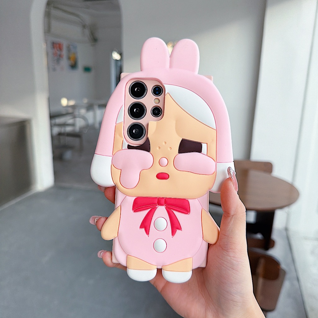 การ์ตูนน่ารัก 3D ร้องไห้เจ้าหนู เคส Samsung Galaxy S26 Ultra S26 Plus S26 S25 FE S25 Ultra S25 Plus 