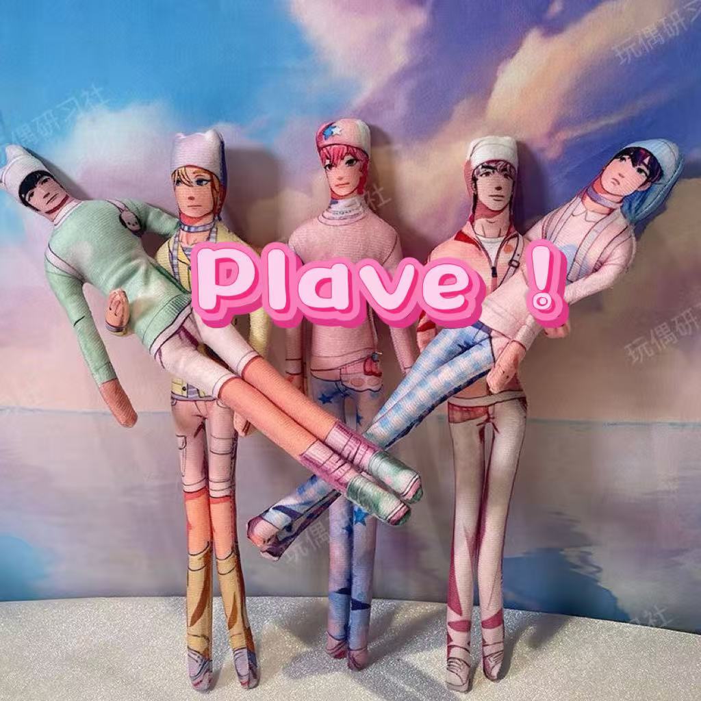 อะนิเมะ Plave รูปตุ๊กตา Plush Yejun Noah Yejun Bamby Eunho Hamin ตุ๊กตาอะนิเมะนามธรรม Twistable ของเ