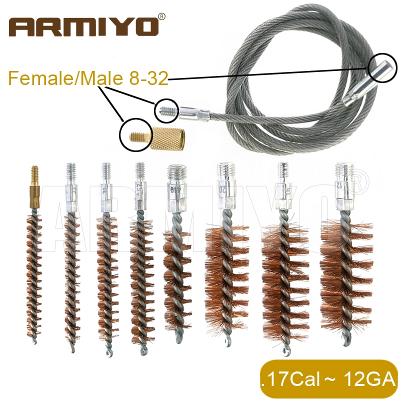 Armiyo Gen 2nd Infinitely ขยาย 5 มม.สาย Bore Carbon Deposit แปรงทําความสะอาดสําหรับ 5.5 มม. ~ 18.5 มม.