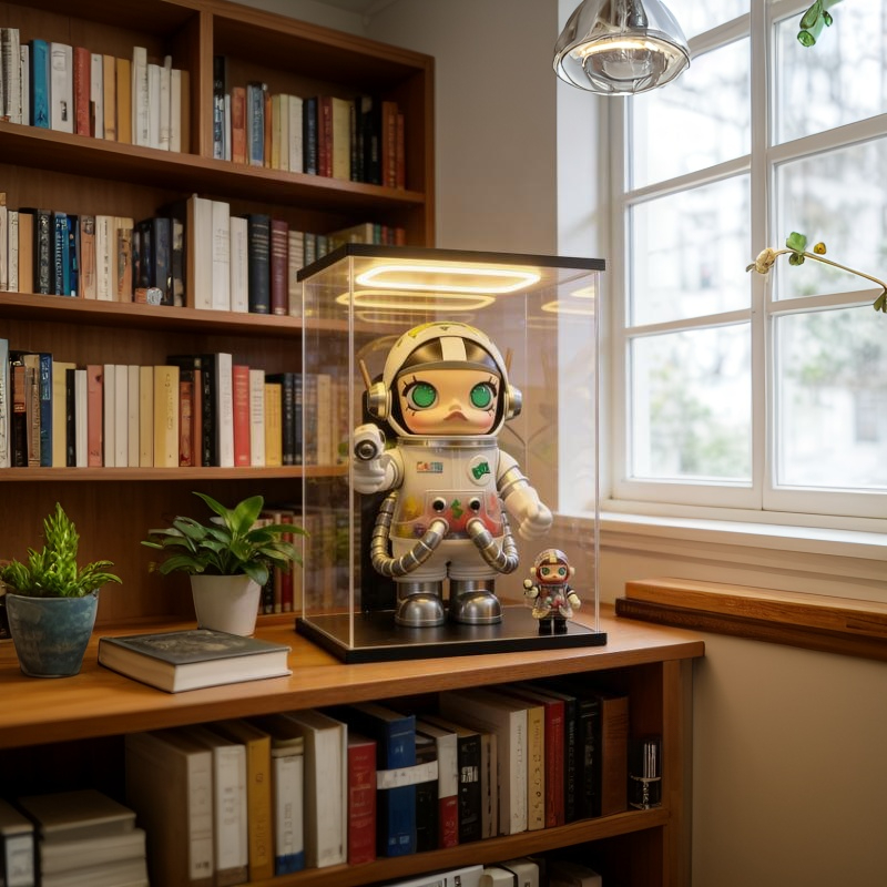 กล่องใส่โมเดลกล่องโชว์ 400% 25*25*35cm กล่องมอลลี่ กล่องโมเดล ประตูหน้าสามารถเปิดได้,กล่องอะคริลิคใส - รูปที่ 7