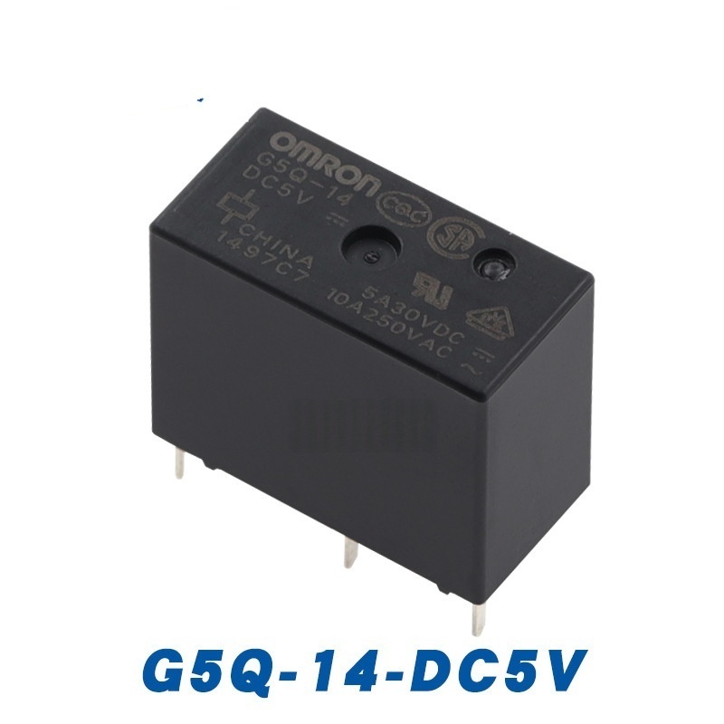 รีเลย์ G5Q-14 DC5V 12V 24V 5 Pins 10A หนึ่งเปิดหนึ่งปิด
