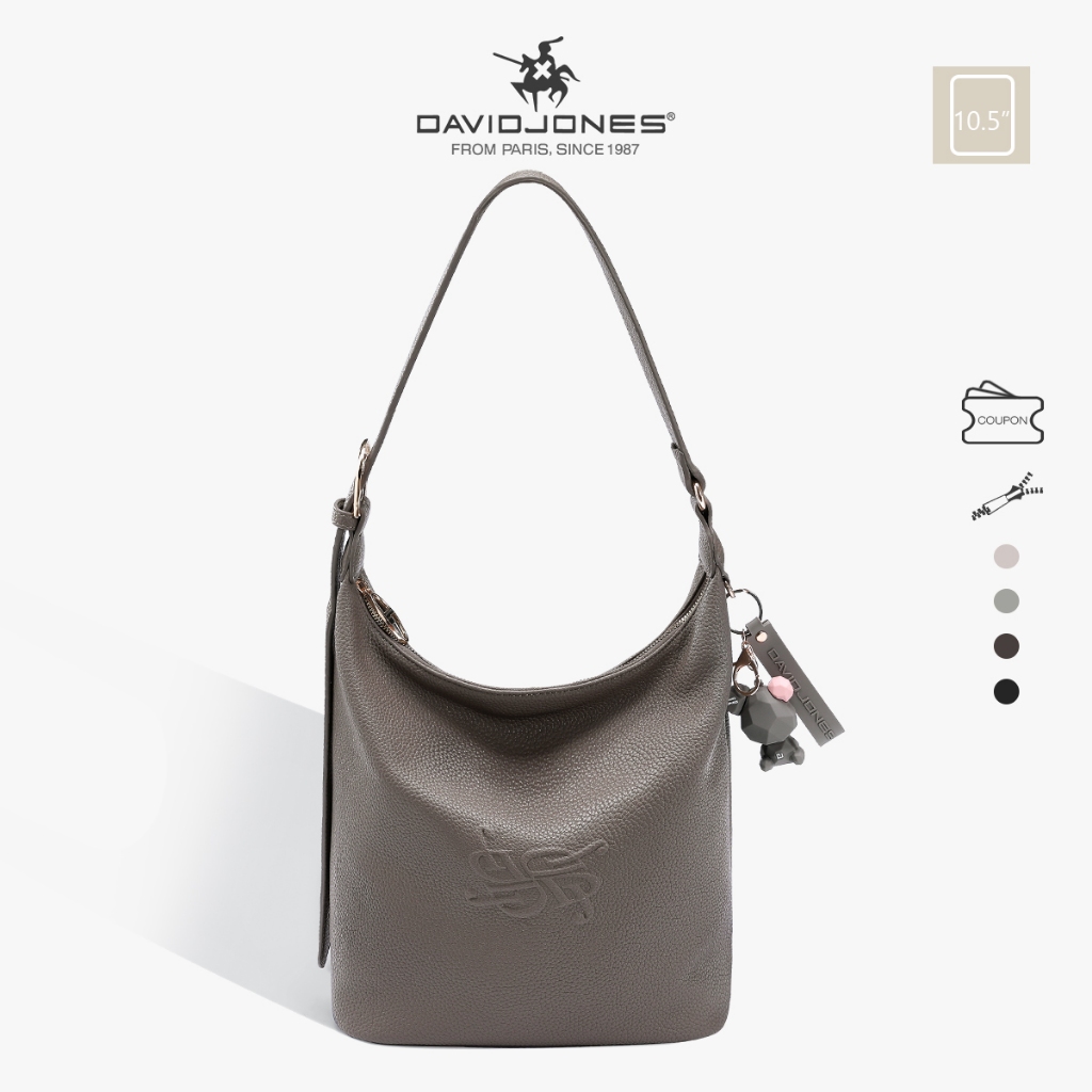 David Jones Paris 2025 Spring Summer New Collection Designer Women Shoulder Bags Hobo Bags หนัง pu female Soft and Supple bag