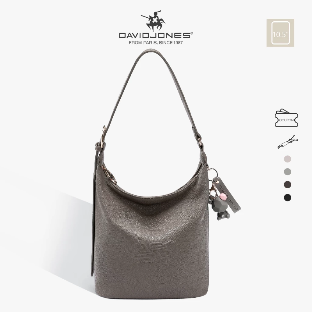 David Jones Paris 2025 Spring Summer New Collection Designer Women Shoulder Bags Hobo Bags หนัง pu female Soft and Supple bag Mio Bucket Bag