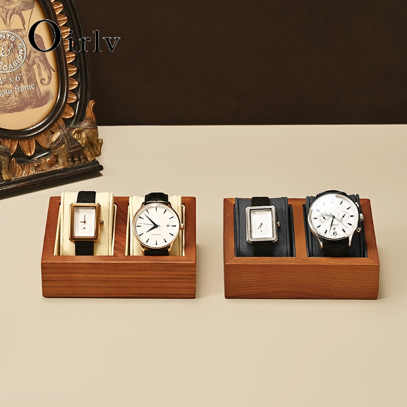 Oirlv ไม้นาฬิกาขาตั้งจอแสดงผลหมอนผู้ชายผู้หญิงนาฬิกาข้อมือผู้ถือนาฬิกา SM048 SM049