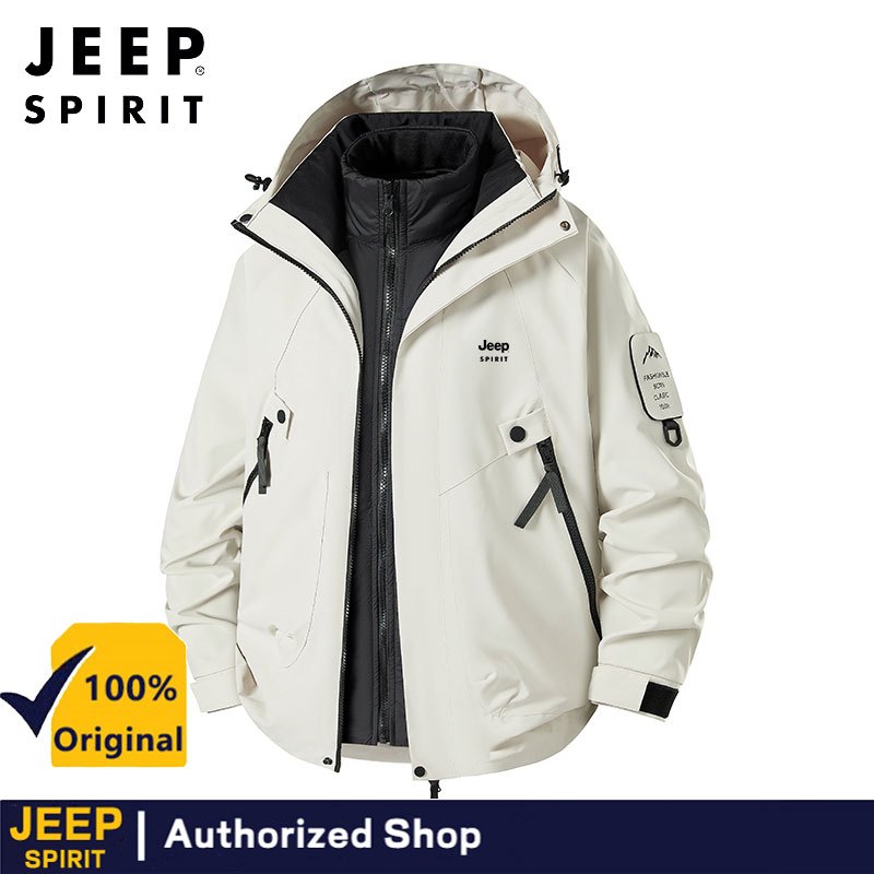 เสื้อฮู้ด JEEP SPIRIT เหมาะสำหรับคู่รัก ในฤดูใบไม้ร่วงและฤดูหนาว