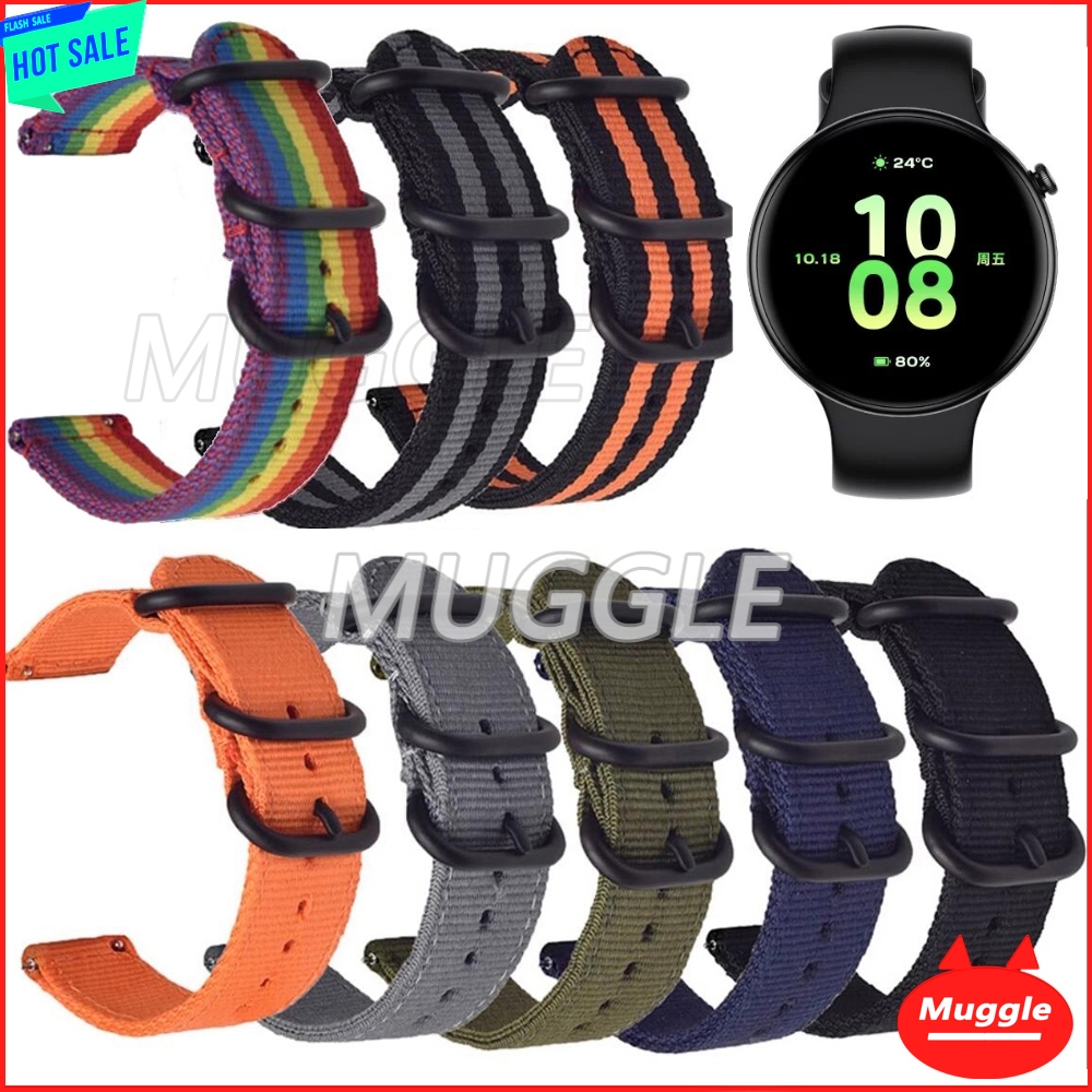 HONOR Watch Fit Smart Watch Phantom Black Denim Blue  สายผ้าทอไนลอน HONOR Watch Fit band เปลี่ยนสายรัดข้อมือสายรัด