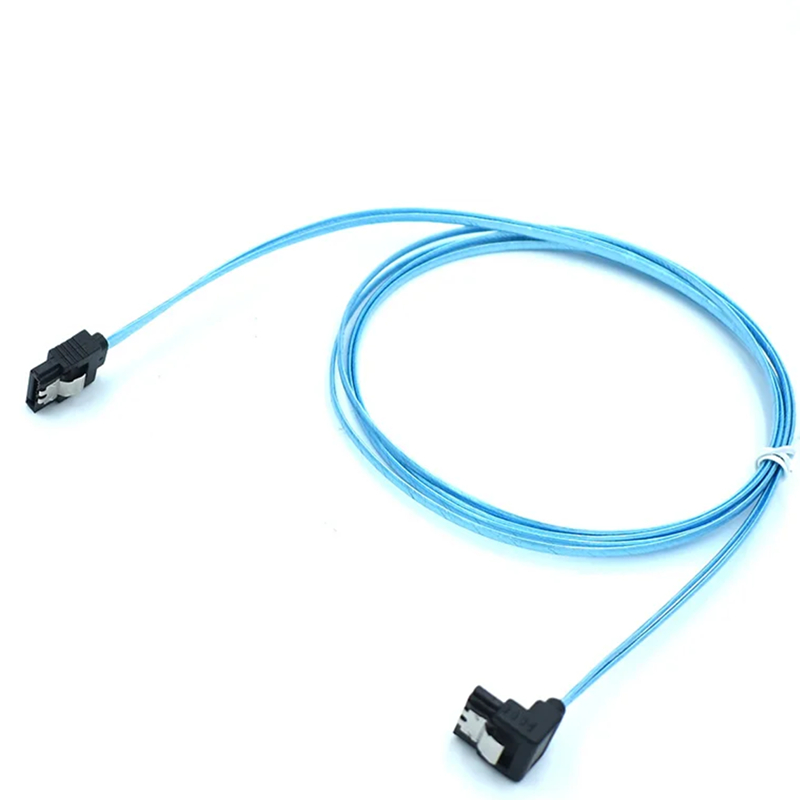 100 ซม.มุมขวา/ตรง Bend HDD SDD ข้อมูลสายล็อคสําหรับ SATA HDD SSD CD Driver CD Writer