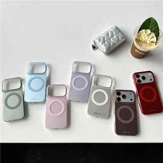 เคส iPhone สําหรับ 17 Pro max 16 Pro max เคสโทรศัพท์วัสดุ TPU ลายภาษาอังกฤษสีทึบ