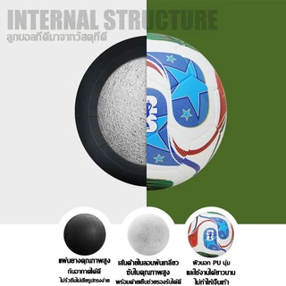 ⚽มาตรฐานสากล⚽ลูกฟุตบอล หนังPU ฟุตบอล ลูกฟุตซอล โกลฟุตบอลเบอร์ 5 แถมฟรี ตาข่ายใส่ เข็มสูบ ป้องกันระเบิด กันสึกหรอ ป้องกันสิ่งสกปรก football SoccerBall