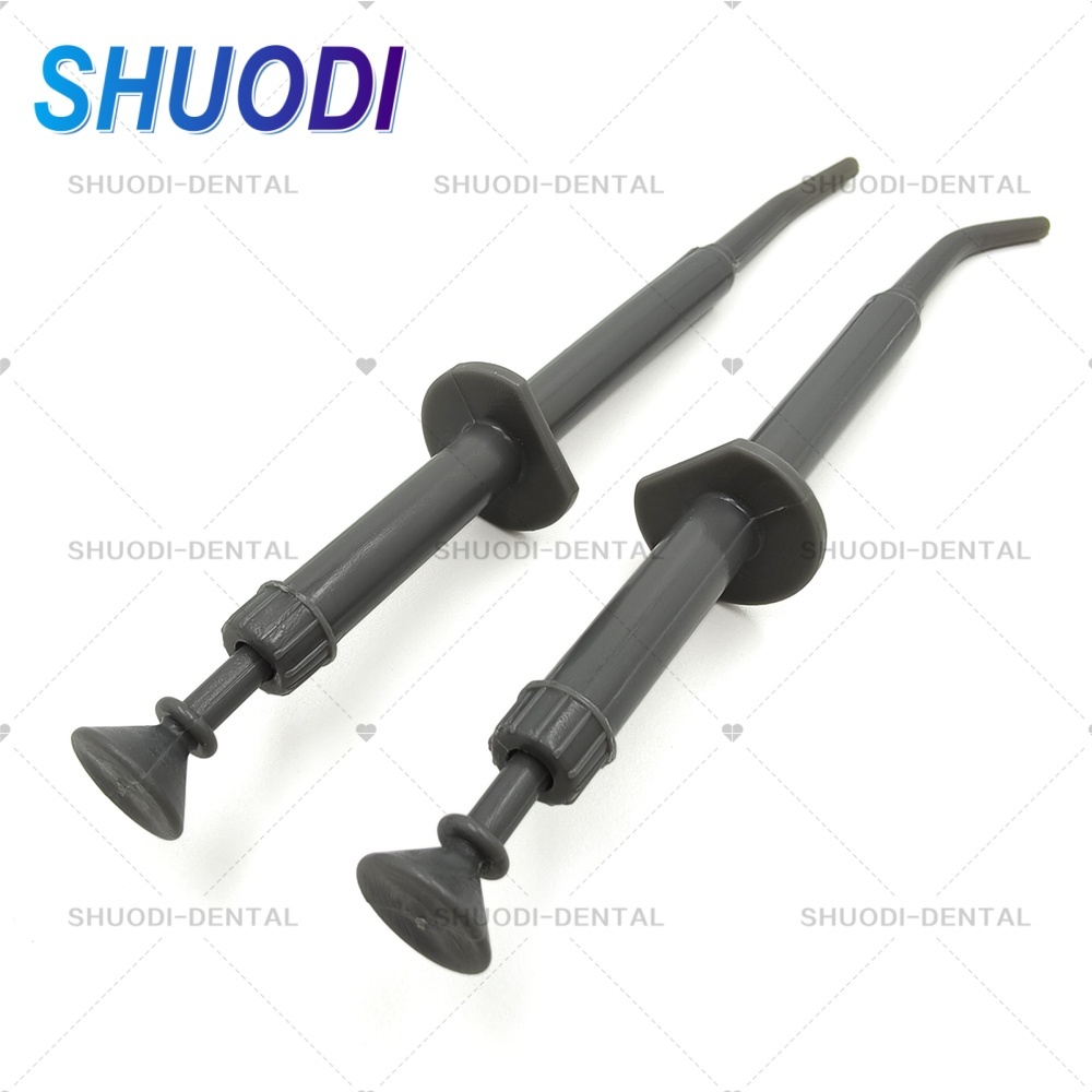 1 ชิ้นหรือ 2 ชิ้นเข็มฉีดยาพลาสติกทันตกรรม Amagam Gun carrier Restorative Filling Instruments Dental fillers