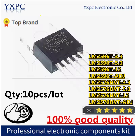 5PCS LM2596T-3.3 LM2596T-5.0 LM2596T-12 LM2596T-ADJ LM2576HVT-3.3 LM2576HVT-5.0 LM2576HVT-new LM2576