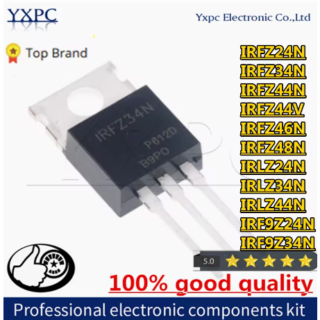 5PCS IRFZ24N IRFZ34N IRFZ44N IRFZ44V IRFZ46N IRFZ48N IRLZ24N IRLZ34N IRLZ44N IRF9Z24N IRF9Z34N ทรานซ