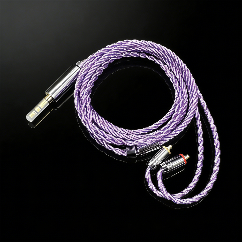 Fengru Violet สายเคเบิลอัพเกรดหูฟัง QDC KZ C Pin 2Pin 0.78 MMCX TFZ สําหรับ KZ EDX PRO Castor MT1 4 