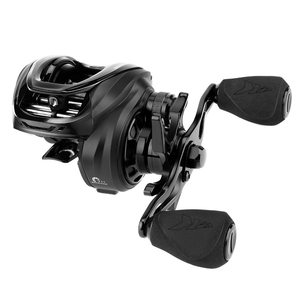 รอกตกปลา KastKing Zephyr Baitcasting, Halo XII Magnetic Braking System Baitcaster Reel, 7+1 Double S
