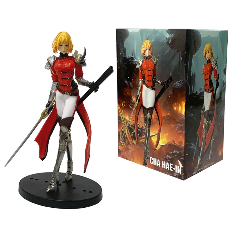 20 ซม.เกาหลีใต้อะนิเมะ Solo Leveling Cha Hae-In The Dancer Shizuku Kosaka Sung Jin-woo S Class Hunter PVC Action Figures ตกแต่งตุ๊กตาของเล่น