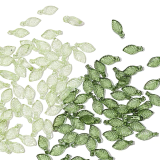 อะคริลิค Mini Leaf 5-19 มม., 50 ชิ้น/ถุง สําหรับ DIY และของตกแต่ง