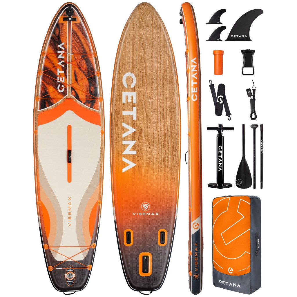 CETANA SUB Board 116x35x6 SUP กันน้ํา พาย inflatable ยืนเพื่อน้ําพร้อมอุปกรณ์ตกปลา