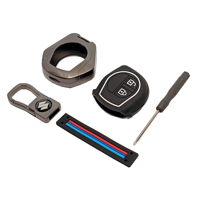 [ของขวัญสุดหรู] Suzuki SWIFT CIAZ ERTICA CELERIO พวงกุญแจฝาครอบเคสกุญแจรถ (2 ปุ่ม) - รูปที่ 3