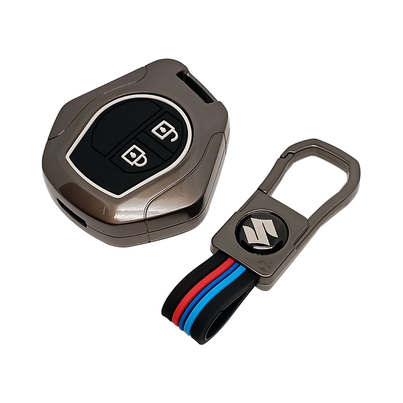 [ของขวัญสุดหรู] Suzuki SWIFT CIAZ ERTICA CELERIO พวงกุญแจฝาครอบเคสกุญแจรถ (2 ปุ่ม) - รูปที่ 2