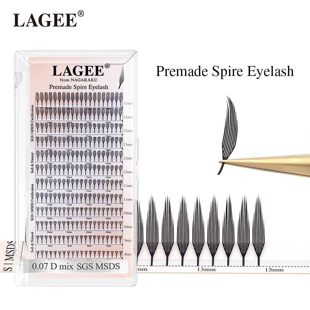 LAGEE Spire Eyelash Extension Premade Bundle Volume Fan Lashes จาก NAGARAKU