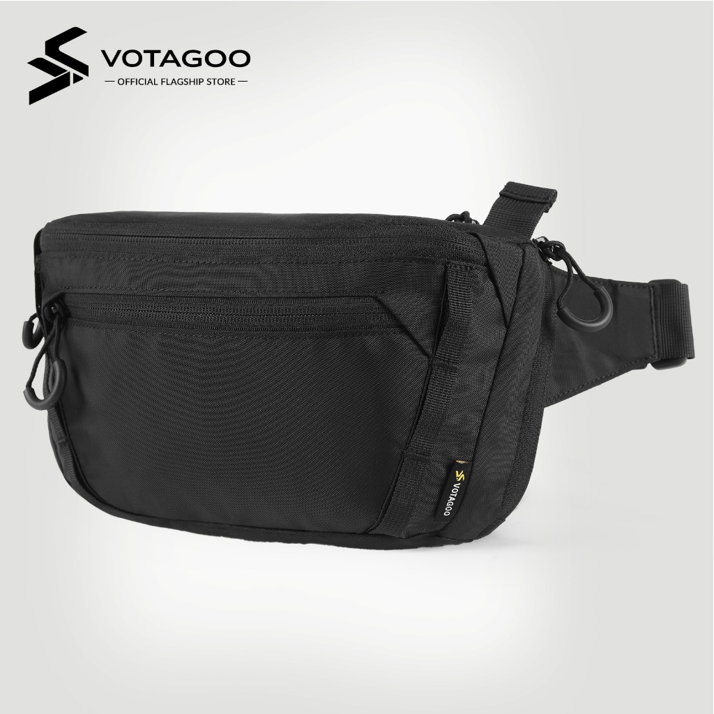 VOTAGOO ยุทธวิธี ccw fanny bag hidden ถือกระเป๋าเอวปรับเอวถุงปืนพกกระเป๋าเอวกระเป๋าเดินทางกลางแจ้ง