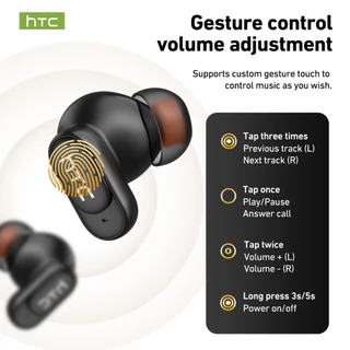 HTC NE79 หูฟังแปลภาษาด้วย AI Bluetooth 6.0 รองรับการแปล 134 ภาษา หูฟังไร้สายการแปล AI แบบเรียลไทม์ 72H อายุการใช้งานแบตเตอรี่ไมโครโฟน ENC IPX5 กันน้ําน้ําหนักเบา