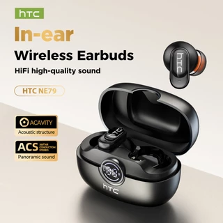 HTC NE79 หูฟังแปลภาษาด้วย AI Bluetooth 6.0 รองรับการแปล 134 ภาษา หูฟังไร้สายการแปล AI แบบเรียลไทม์ 72H อายุการใช้งานแบตเตอรี่ไมโครโฟน ENC IPX5 กันน้ําน้ําหนักเบา