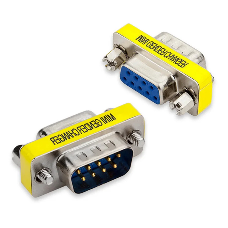 2 ชิ้น RS232 DB9 Pin Serial RS232 ชาย/หญิง 9 พินชาย/หญิงพอร์ต Saver Adaptor Connector