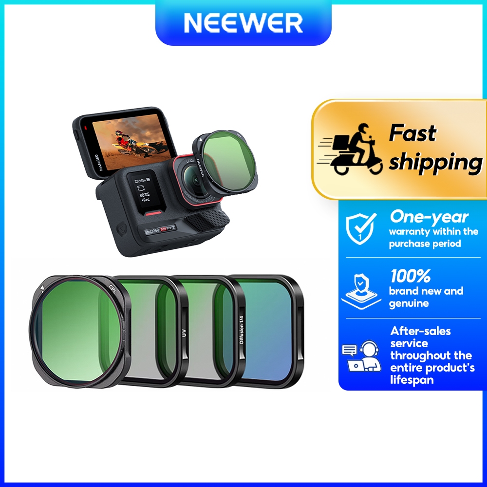 NEEWER FL-C32 Insta360 Ace Pro / Ace Pro 2 ชุดกรองอเนกประสงค์ (4 ชิ้น)