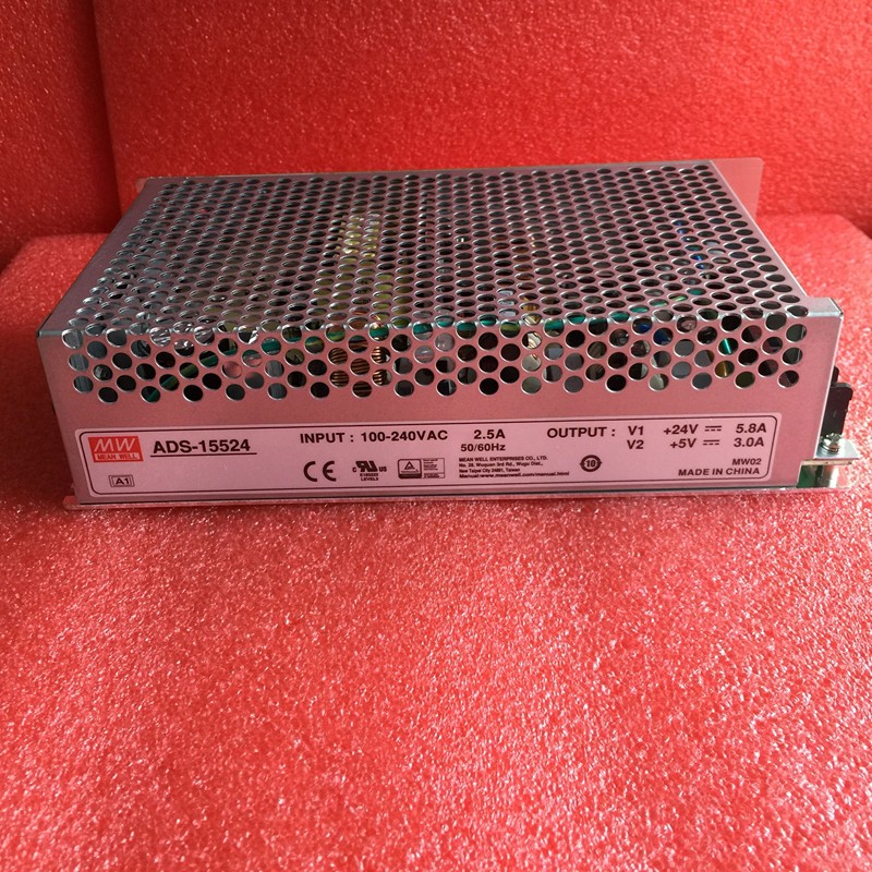 Mean Well ADS-155 series ADS-15512 ADS-15524 ADS-1554 155W เอาต์พุตเดี่ยวพร้อมตัวแปลง 5V, 3A AC-DC