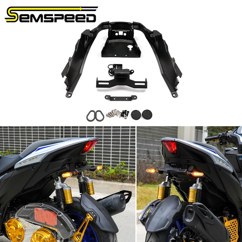 SEMSPEEDFor NVX Aerox V3 /SP 2025-2026 รถจักรยานยนต์ด้านหลังป้ายทะเบียนวงเล็บหาง Tidy Holder