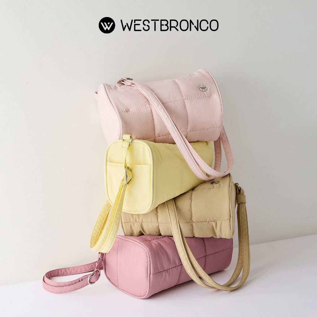 WESTBRONCO รุ่น Swiss Roll (สวิสโรล) – กระเป๋าสะพายไหล่นุ่มฟู นุ่มนิ่ม เหมาะสำหรับการไปเที่ยวและเหมาะสำหรับใช้ในชีวิตประจำวัน