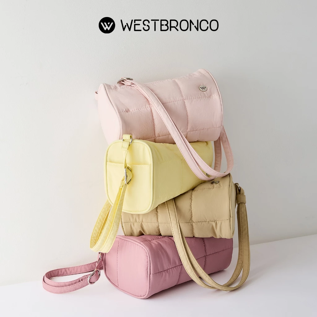 WESTBRONCO รุ่น Swiss Roll (สวิสโรล) – กระเป๋าสะพายไหล่นุ่มฟู นุ่มนิ่ม เหมาะสำหรับการไปเที่ยวและเหมาะสำหรับใช้ในชีวิตประจำวัน