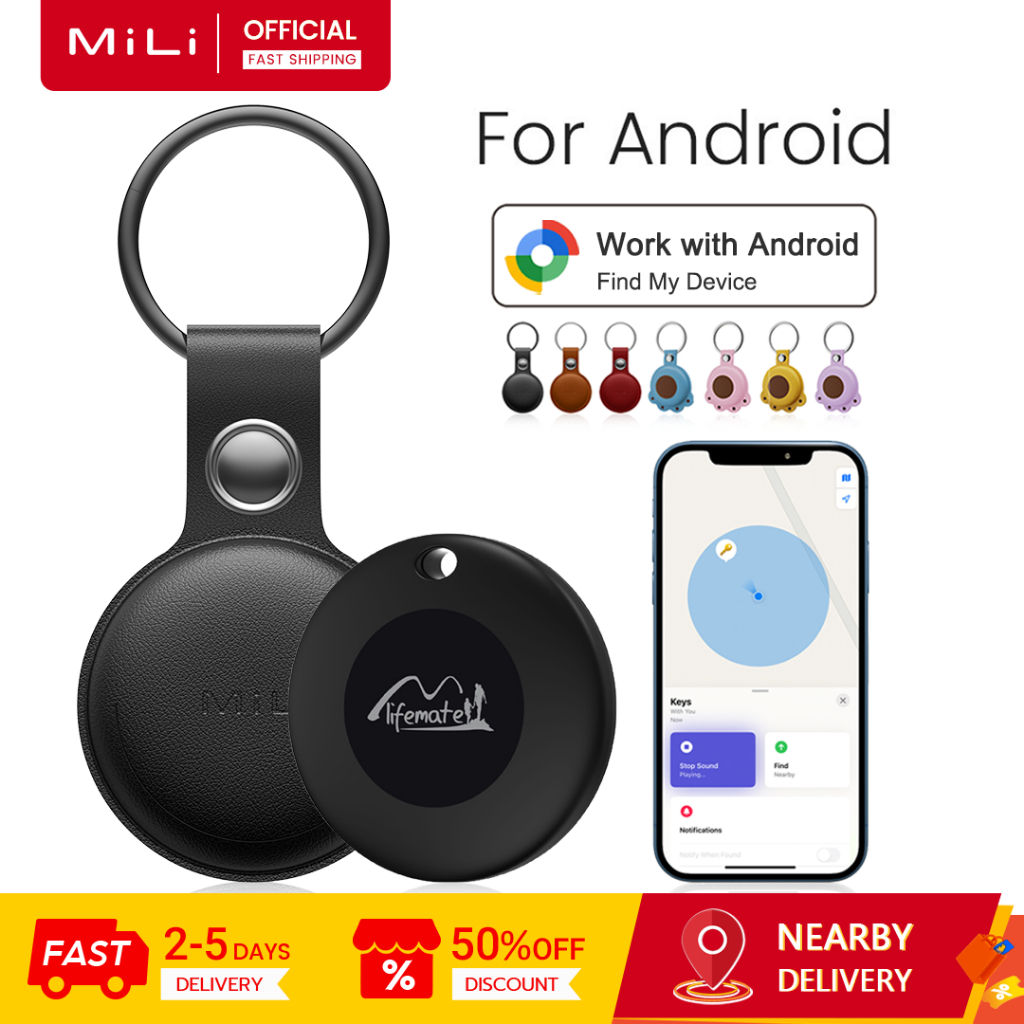 [เฉพาะ Android] MiLi LifeTag Smart GPS Item Finder ปุ่มและตัวระบุตําแหน่งสัตว์เลี้ยงตัวติดตามบลูทูธสําหรับ Android