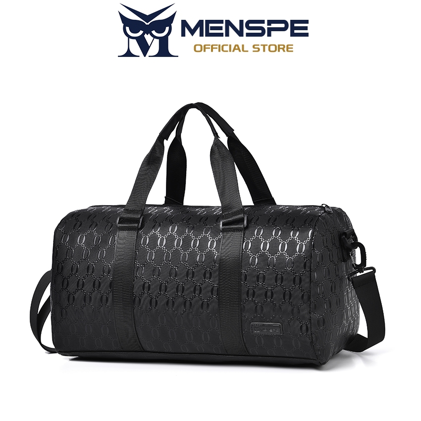 MENSPE กระเป๋ากีฬา Unisex กระเป๋าเดินทาง Soft PU กระเป๋าแฟชั่นกระเป๋ากันน้ํากระเป๋าฟิตเนสสามารถเก็บแล็ปท็อปขนาด 15.6 นิ้ว