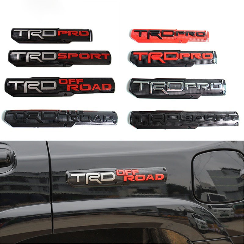 TRD OFF ROAD รถ 3D Emblem สําหรับ Toyota Hilux, Conquest, Revo, Fortuner TRD-PRO/TRD SPORT/TRD OFF-R